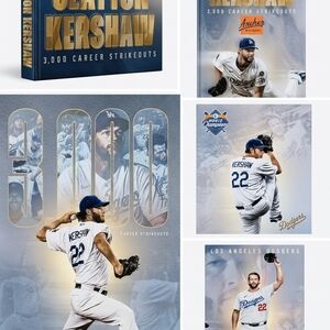 Clayton Kershaw 3000 Strikeouts Bobblehead